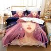 The Dragon and the Freckled Princess Bedding Set Printed Duvet Cover Sheet Pillowcase Bed Soft Quilt Cover Full Queen King Size