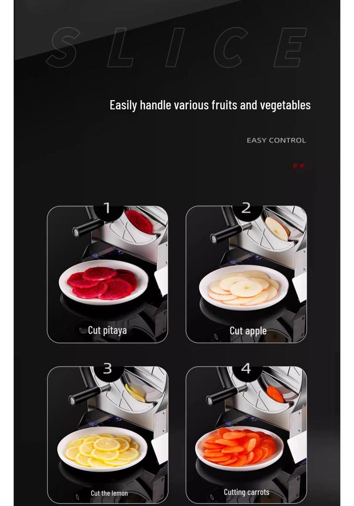Manual & Automatic Multifunctional Slicer for Potatoes, Chips, Fruits & Lemons