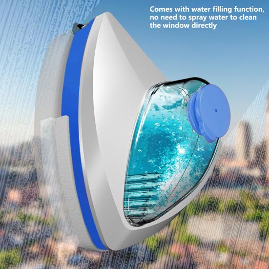 Glass Window Brush Labor-saving Effort-saving Inject Water Multi-functional Double-sided Magnetic High Level Glass Cleaner Home Supply