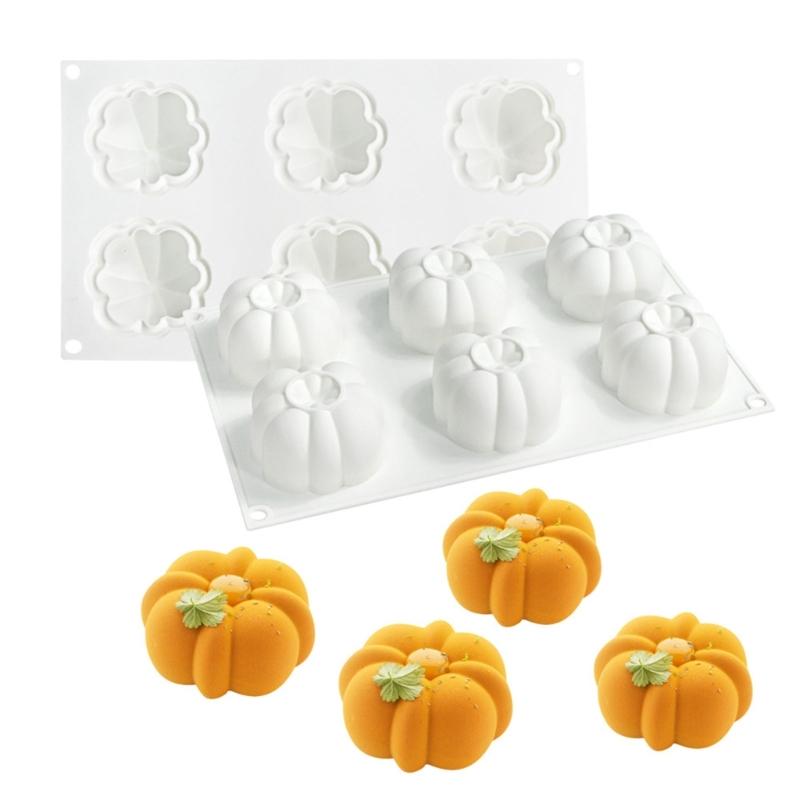 Food Grade Silicone Cake Mould With 6 Large Cavities Heat Resistant Baking Equipment For Family Party Treat