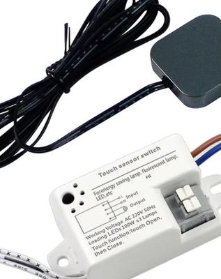 220V Hand Wave Touch Sensor Switch Dimmable Light Controller For Wardrobe Cabinet Closet Lighting 100W Load Black White