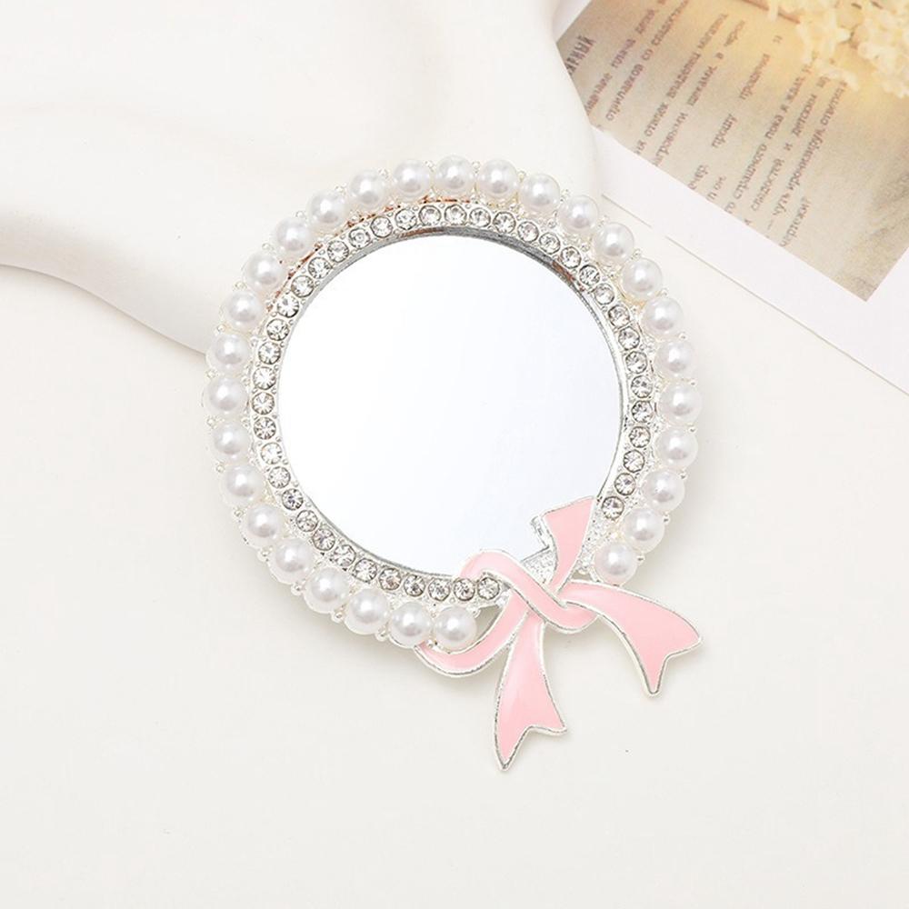 

DIY Підвіски для чохла телефону Стразові намистини Стрічкова прикраса Дизайн круглого дзеркала Аксесуари для чохла телефону Silver