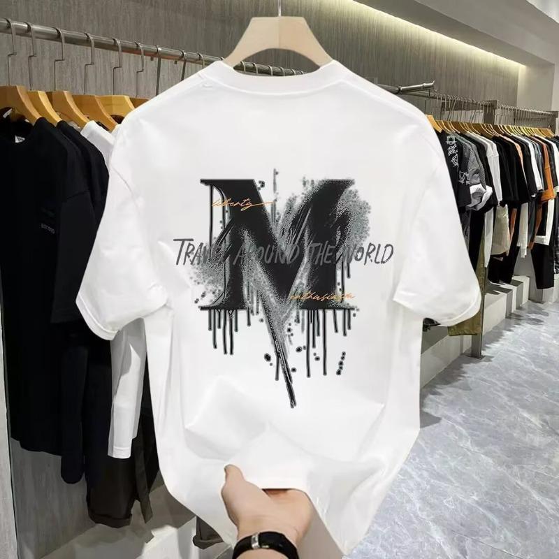 10% Off - 2025 Summer Heavyweight Men s Round Neck Trendy Brand T-shirt M