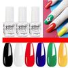 GELPOLISH Nail Art Set: Base, Top Coat, Transparent & White Gel Polishes