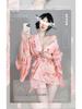 Elegant Sakura Yukata Kimono Bathrobe: Large Pajamas, Cozy Nightdress, Sexy Lingerie