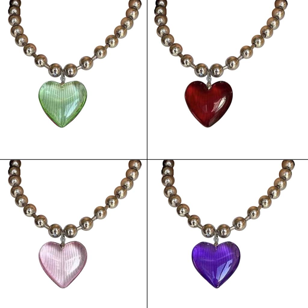 Hyperbole Bead Chain Choker Necklace Women Girl Hip Hop Clavicle Chain Jewelry