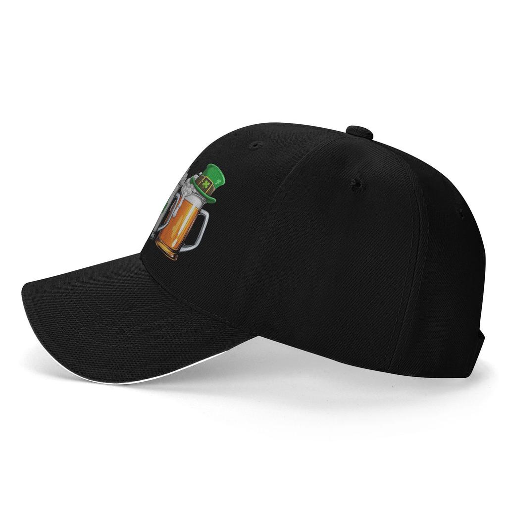 Unisexs WoUnisexs Irish Beer Ireland Flag Saint Patricks Day Outdoor Hat  Trucker Cap Casual Baseball Cap Sunscreen Hats