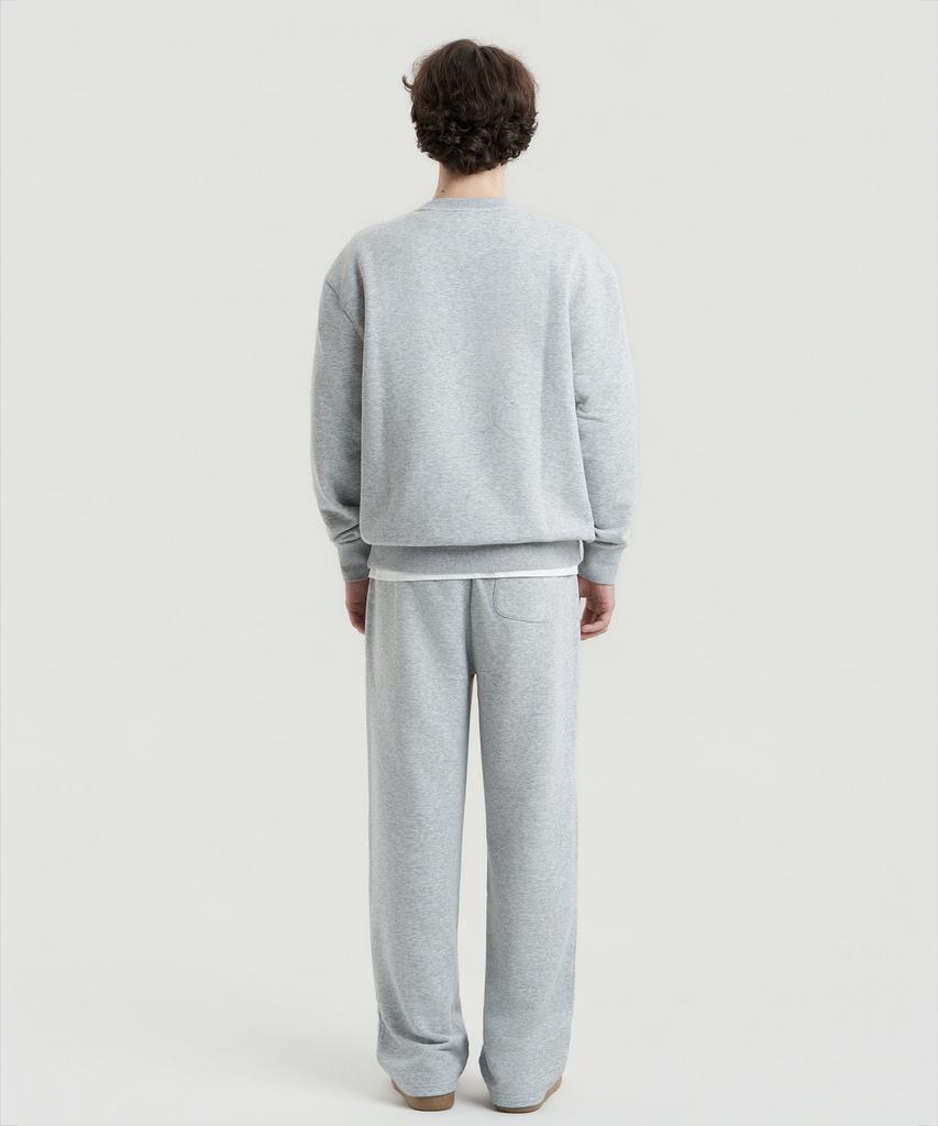 Delma Wellness Club Semi-Wide Sweatpants - Gray