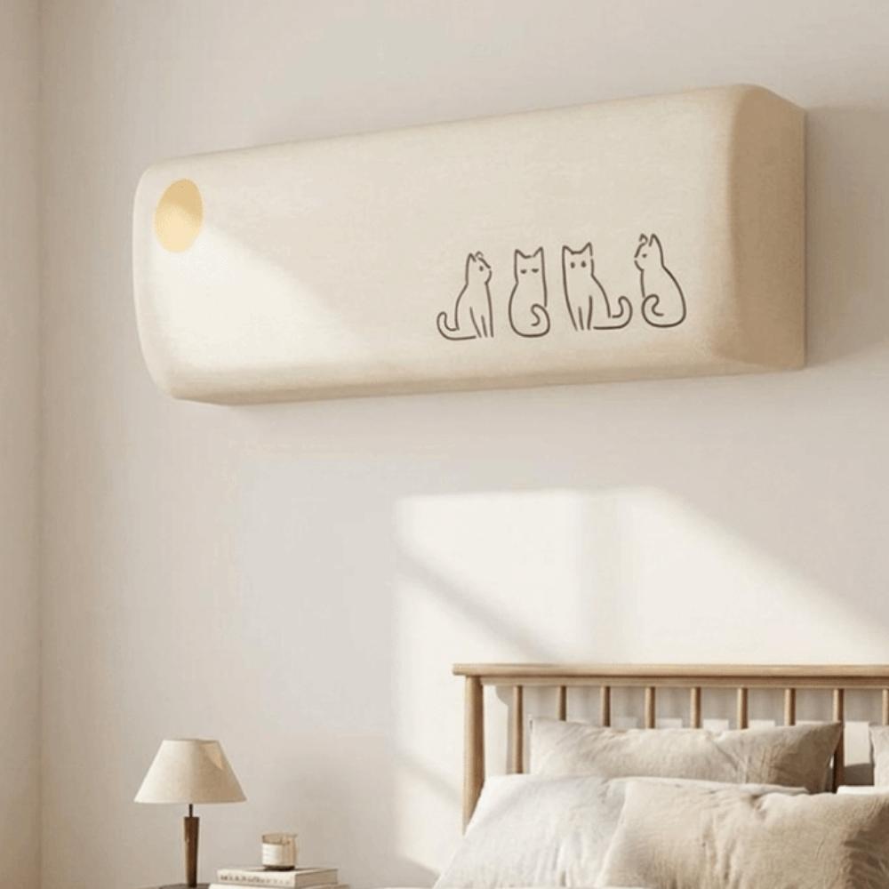 Elastic Fabric Air Conditioner Cover Dust-proof All-Inclusive Dust Covers  Easy Cleaning