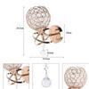 Home Accessories Luxury Wall Lamp Modern Hanging Crystal Sconce Lighting Simple Elegant Bedside Lamp Christmas