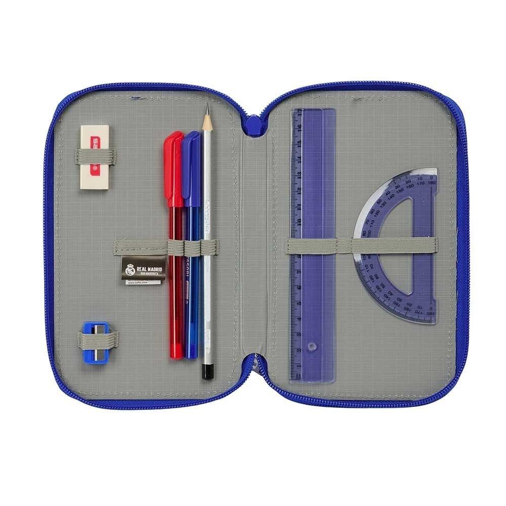 Real Madrid Triple Filled Pencil Case 37 Pcs 412624857 Blue