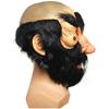Funny Black Hair Mediterranean Face Mask For Halloween Christmas Party Costumes