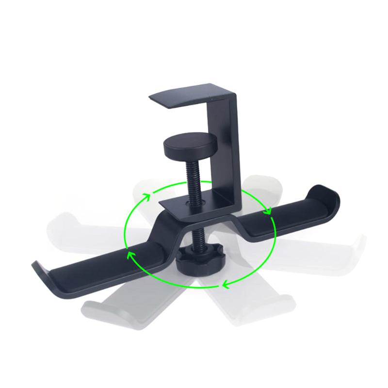 Headset Mount Stand HeadPhone Holder Solid Mounting Supporting Bar for Most Headphone Size Solid Material Frame