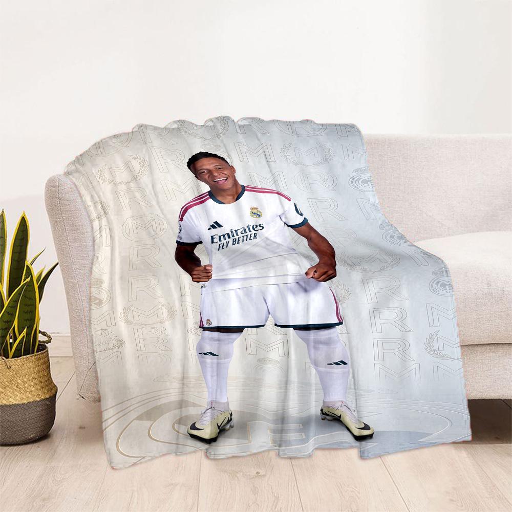 Mbappe 31 Blanket Ultra-Soft Great for Livingroom Picnics Office Chair for All Occasions Stylish Decor Gift for Travel Home Birthdays