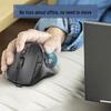 JOMAA Silent Rechargeable 2.4G Wireless Dual-Mode Trackball Mouse for Drawing & Office