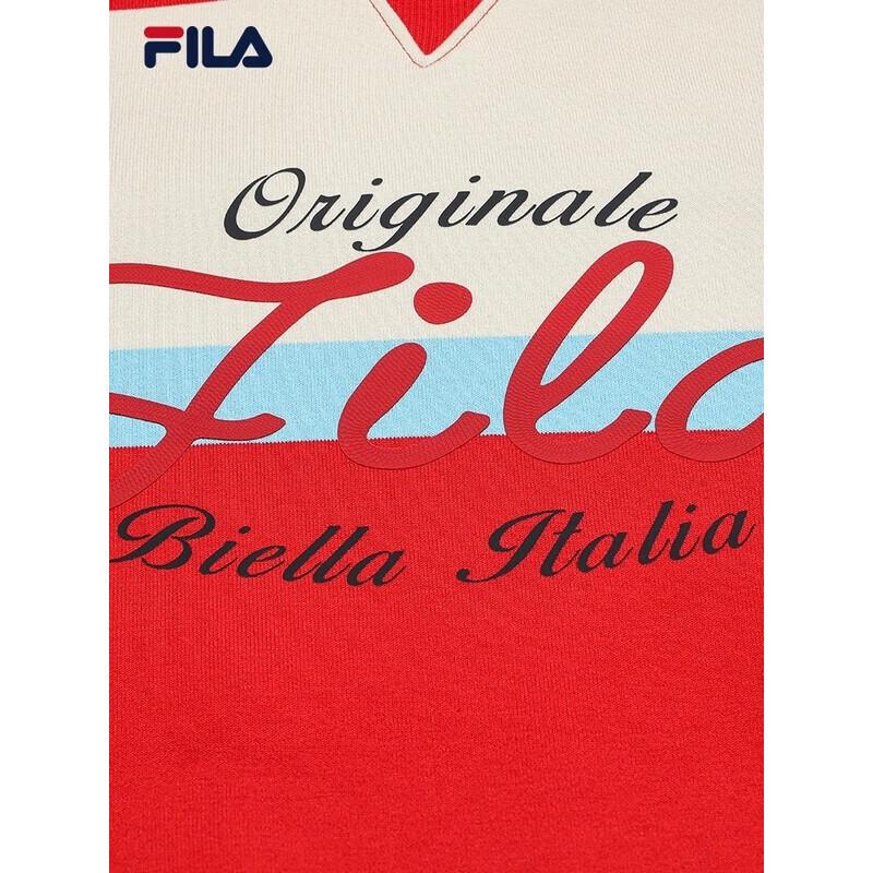 FILA Women's 2026 Spring Wide Stripe Colorblock Knit Pullover