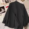 Women's Suit Spring Autumn Female Top Office Lady Blazer Loose Fit Thin Jacket Lapel Collar Coat for Work Leisure Time