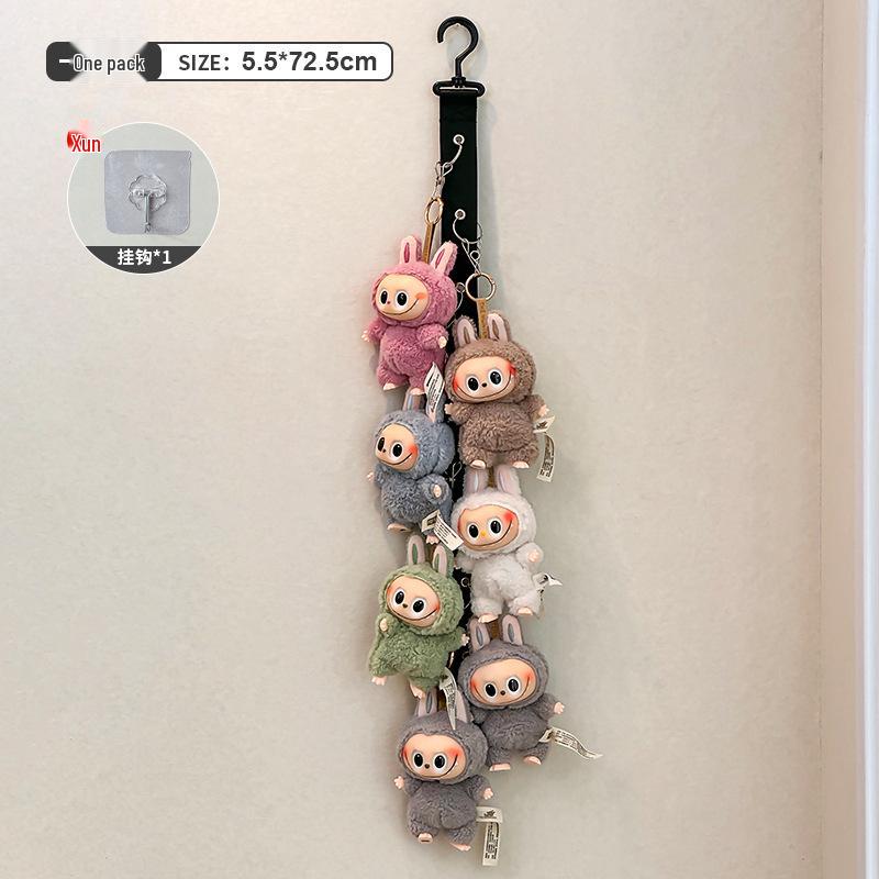 Labubu Silicone Doll Wall Mount for Displaying LinaBell Plush Pendant