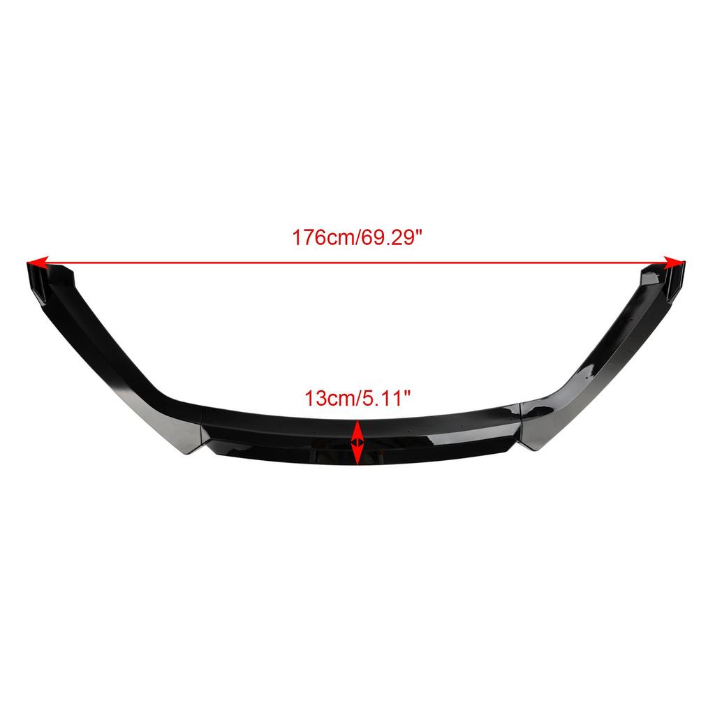 Gloss Black Front Spoiler Lip Performance Fit Seat Leon 5F 2012-2020