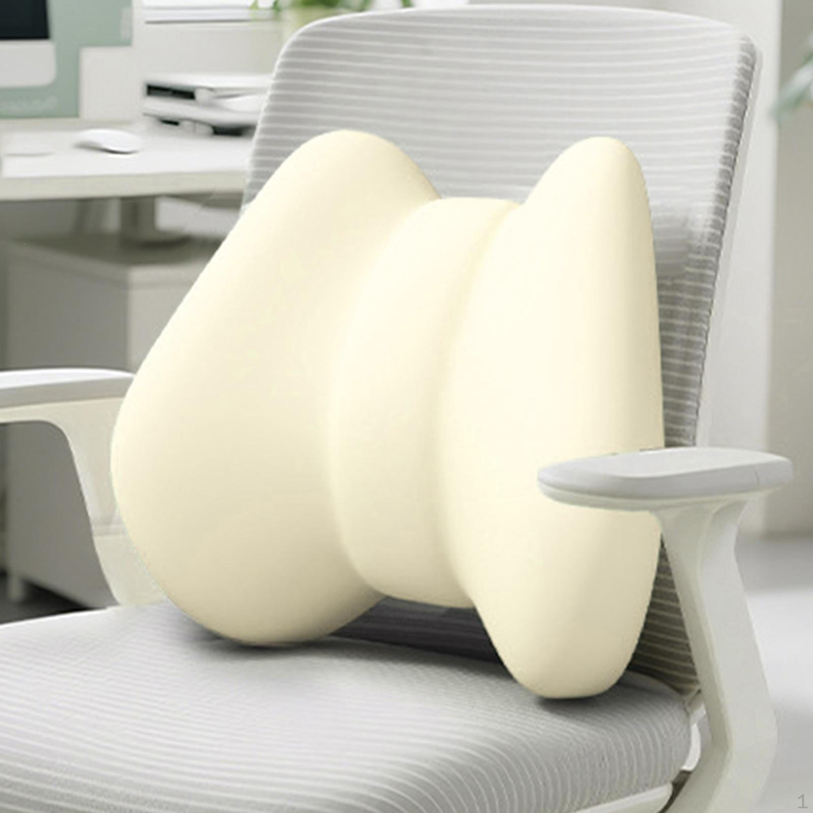 

Подушка для спины, автомобильное сиденье, эргономичная мягкая поясничная поддержка, подушка для офиса и дома, необходимая для бежевый