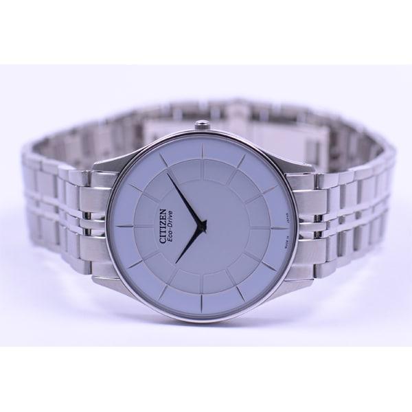 Citizen AR3010-65A pentru bărbați (Ceas CITIZEN STILETTO Eco-Drive) Ceas rotund argintiu inoxidabil analog