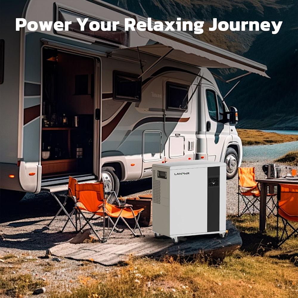 LANPWR UFox Plus 35E Solar Power Station, 3500W 5120Wh Solar Generator, LiFePO4 Battery, Off-Grid Inverter, Expandable & APP Control