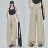 2023 Letní Dámské Kalhoty s Vysokým Pasem, Sklady a Širokými Nohavicemi - Slim, Všestranné, Ležérní Styl