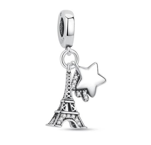New Copper Charm Fit Original Bracelet Accessories Women Jewelry Travel Series Castle Pyramid Eiffel Tower