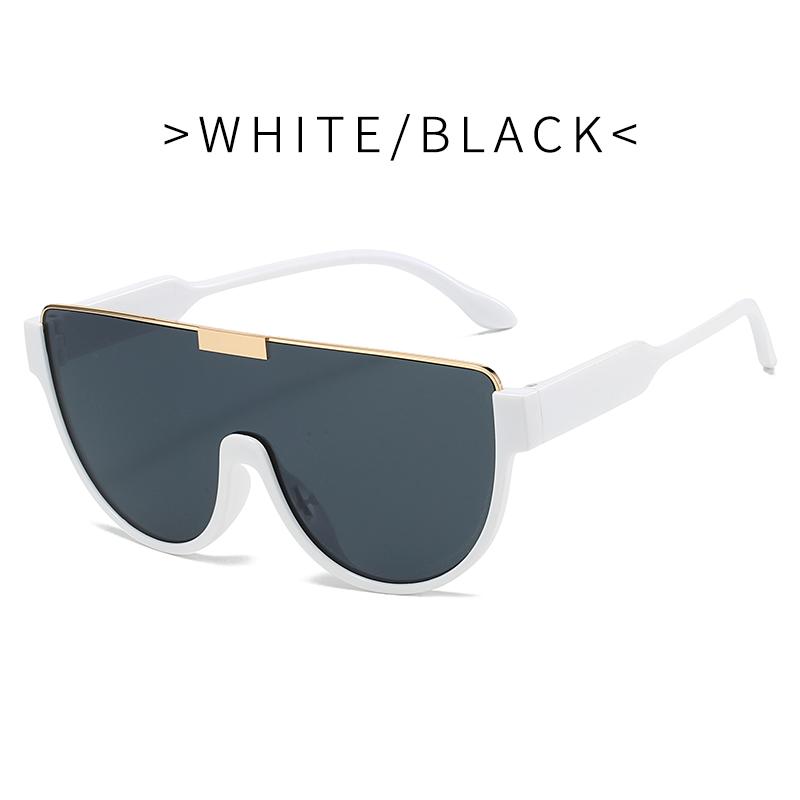 RUISIMO Vintage Semi-round Sun Glasses Women Fashion Monoblock Outdoor Goggle Shades Ins Trending  New Design Sunglasses