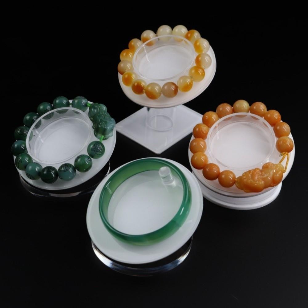 Transparent Bracelet Bangle Display Plate Round Watch Display Rack Fashion Bracelet Organizer