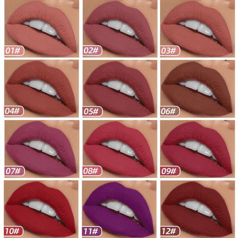 Matte Velvet Misted Leopard Lip Glaze Is Easy To Apply Color, Does Not Stain The Cup, Does Not Fade