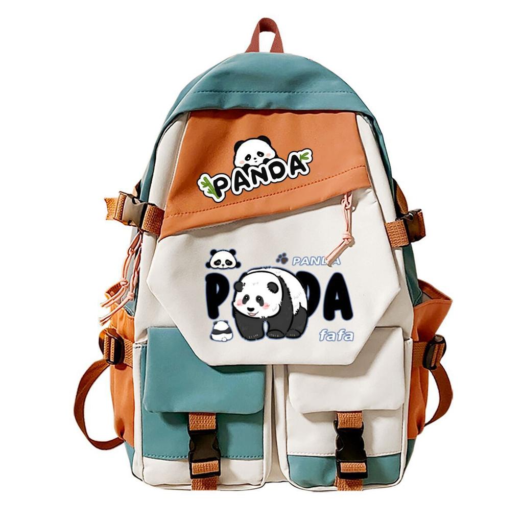 Panda Huahua Surrounding Super Cute Backpack Campus Male and Female Versatile Junior High School Students Elementary School Bags