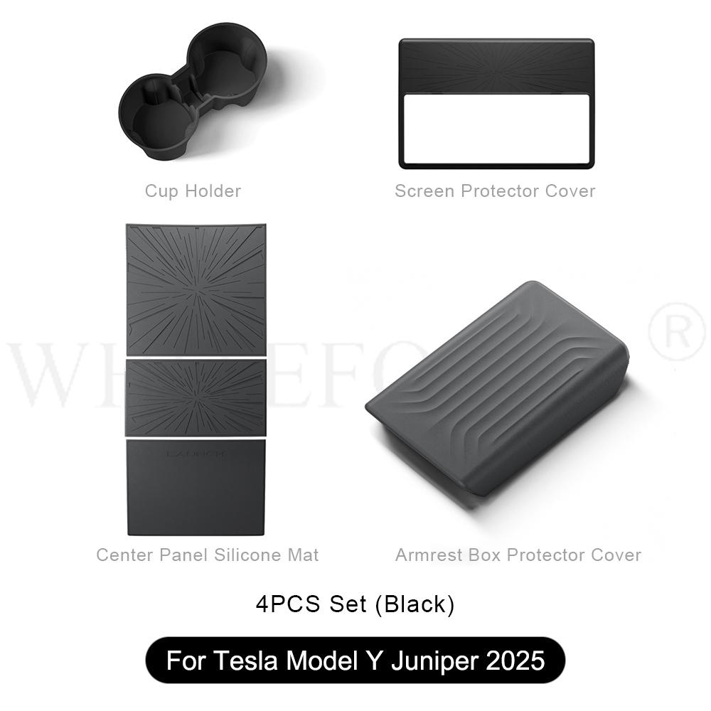 For Tesla Model Y Juniper Central Control Panel Protector Sticker Electrostatic Adsorption Model 3 Highland Central Cover Film