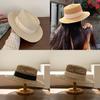 Panama Straw Hat With Butterfly Bow For Beach Vacation Sun Protection Summer Fashion