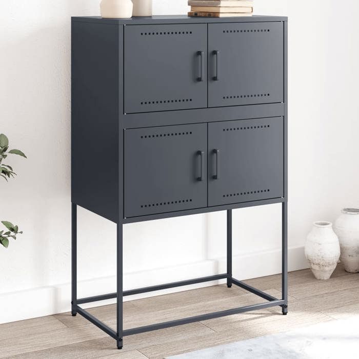 VidaXL Buffet Anthracite 68,5x38,5x107 Cm Steel, Cabinet, Sideboard, Storage Cabinet, Cabinet, Cupboard, Buffet 846484