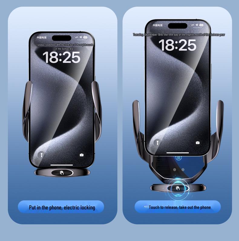 Magic Clip G18 Wireless Car Charger & Phone Holder with Infrared Sensor and Fast Charging