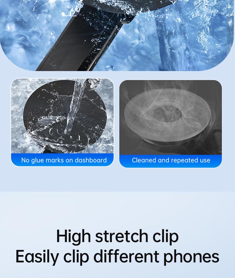 Autohalterung mit Saugnapf für Telefon und Tablet mit verstellbarer Verlängerung