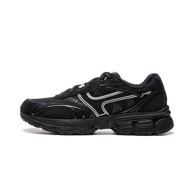 Li Ning Pentium P1000 Cushioning Slip Resistant Abrasion Resistant Low Top Running Shoes Men's Black AGCU411-2