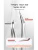 Stainless Steel Curved & Straight Tip Tweezers for Eyelash Grafting & Blackhead Removal
