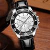 Fashion Business Men's Watch Large Dial Watch Sport Men's Watch Casual Watch Calendar Watch Leather strap