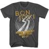 Bon Jovi Adult T-Shirt 80039;s Rock Music Band 86-87 SLIPPERY WHEN WET WORLD TOUR Unisex T-Shirt