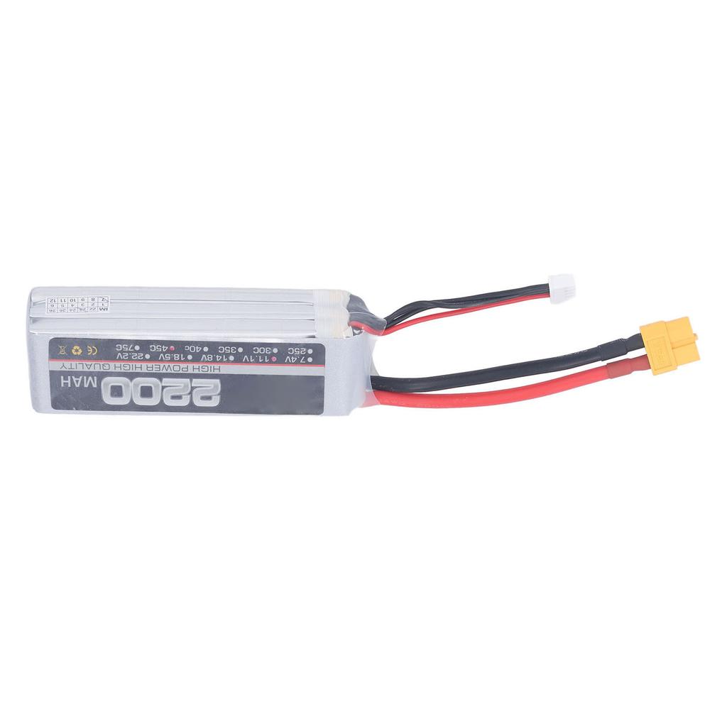 High Rate Lithium Battery Professional 11.1V 3S 2200mAh 45C RC Lipo Battery for RC Drone Parts XT60