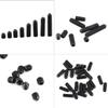 200pcs M3 Metric Grub Set Screw Black Finish Hex Socket Screw Socket Cup Point Screw  Light Fixture