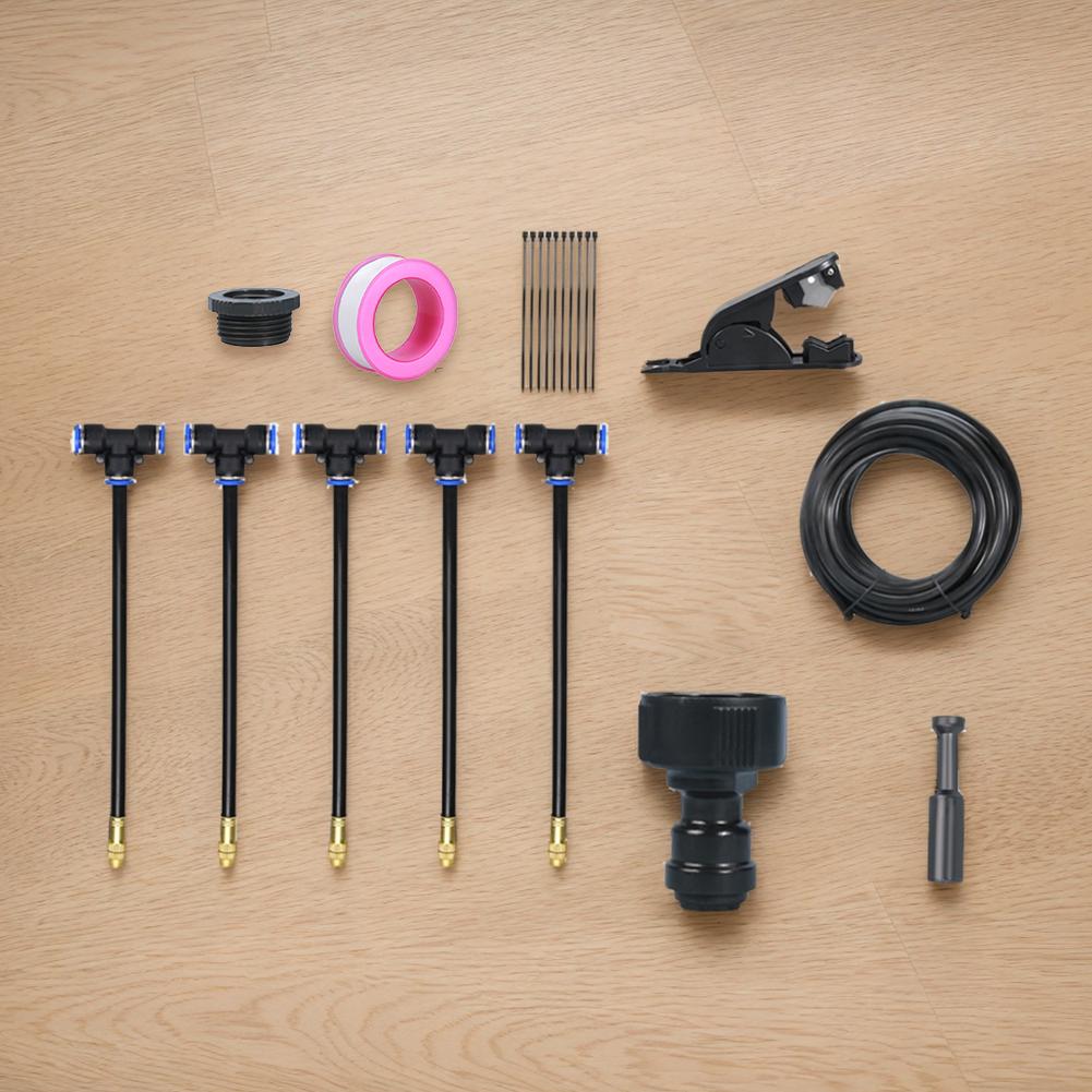 360-degree Bending Dropper Drip Irrigation System Adjustable Watering Misting System for Landscape Flower Bed & Patio Plants