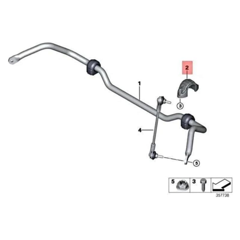 Replacements Stabilizer Bar Mounting Bracket ABS Control Arm Bracket 33506861149 Suitable for Car 1 2 Series
