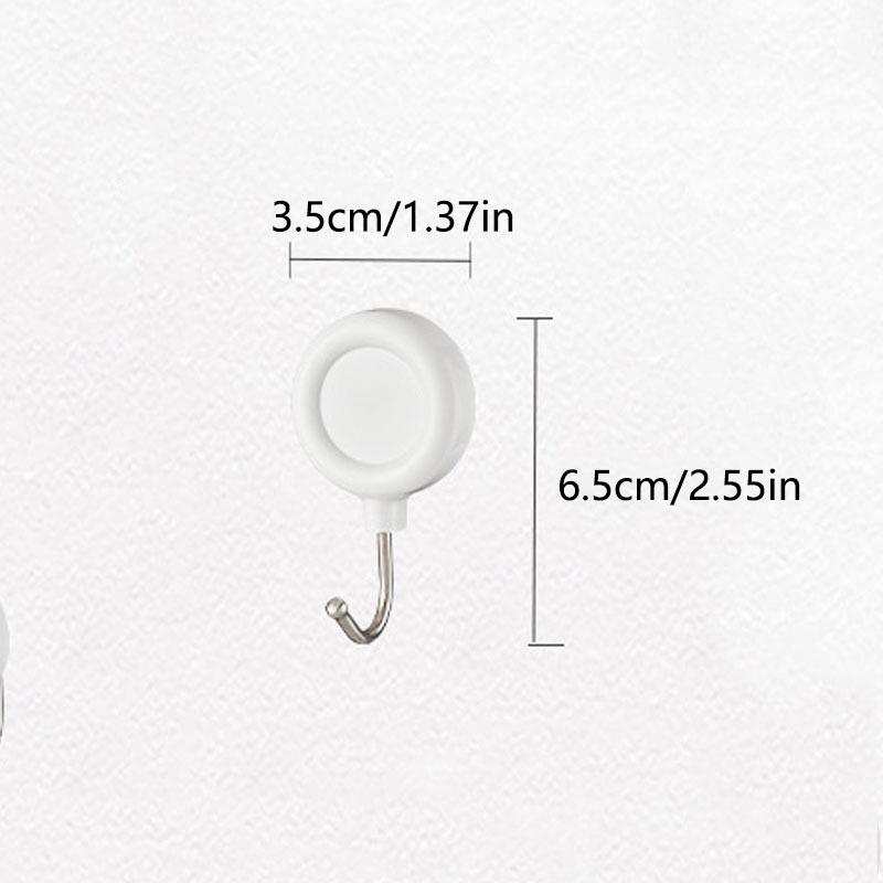 2pcs Strong Magnetic Hook Punch-free Refrigerator Magnetic Hook Non-sticky Hook Magnetic Hook