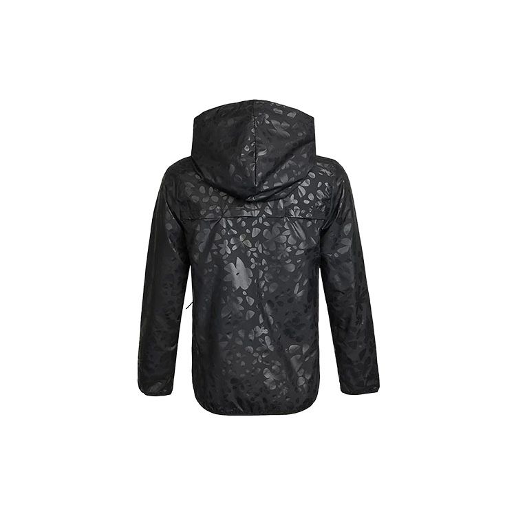adidas Giacca con Cappuccio e Zip Tessuto Solido con Logo Donna Capispalla Nero GQ0616