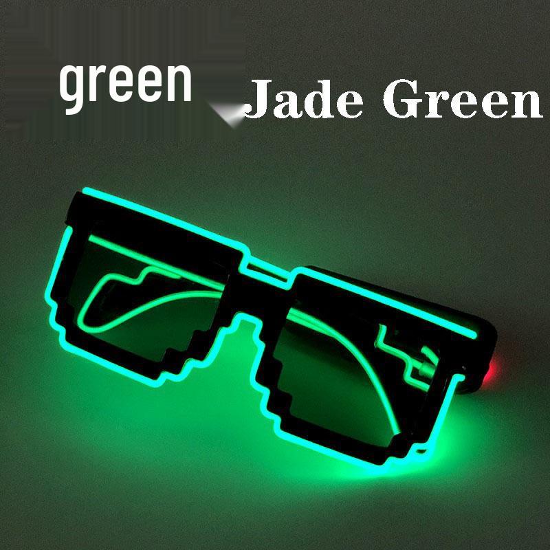 LED Mosaic Party Sunglasses - Cool Night Glow Glasses for Birthdays, Concerts, and Nightclubs