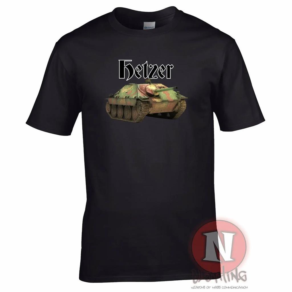 2. světová válka Německá vojenská zbroj Malý stíhač tanků Hetzer Panzer Tričko Letní Bavlněné Kulatý výstřih Krátký rukáv Pánské Tričko Nové