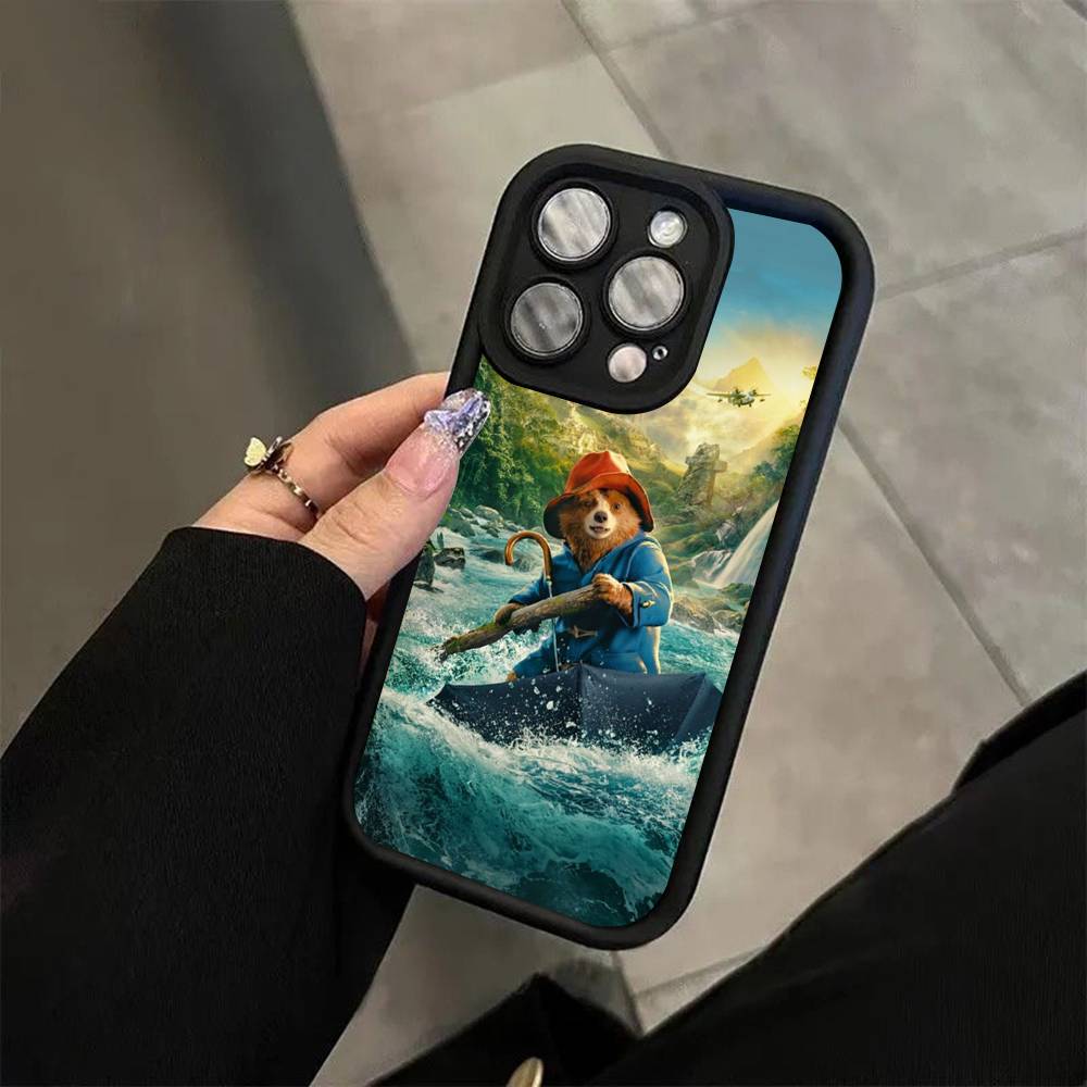 Cute P-Paddington B-BearS Phone Case For Iphone 11 12 13 14 15 16 17 Pro Max Mini Plus Soft TPU Back Cover